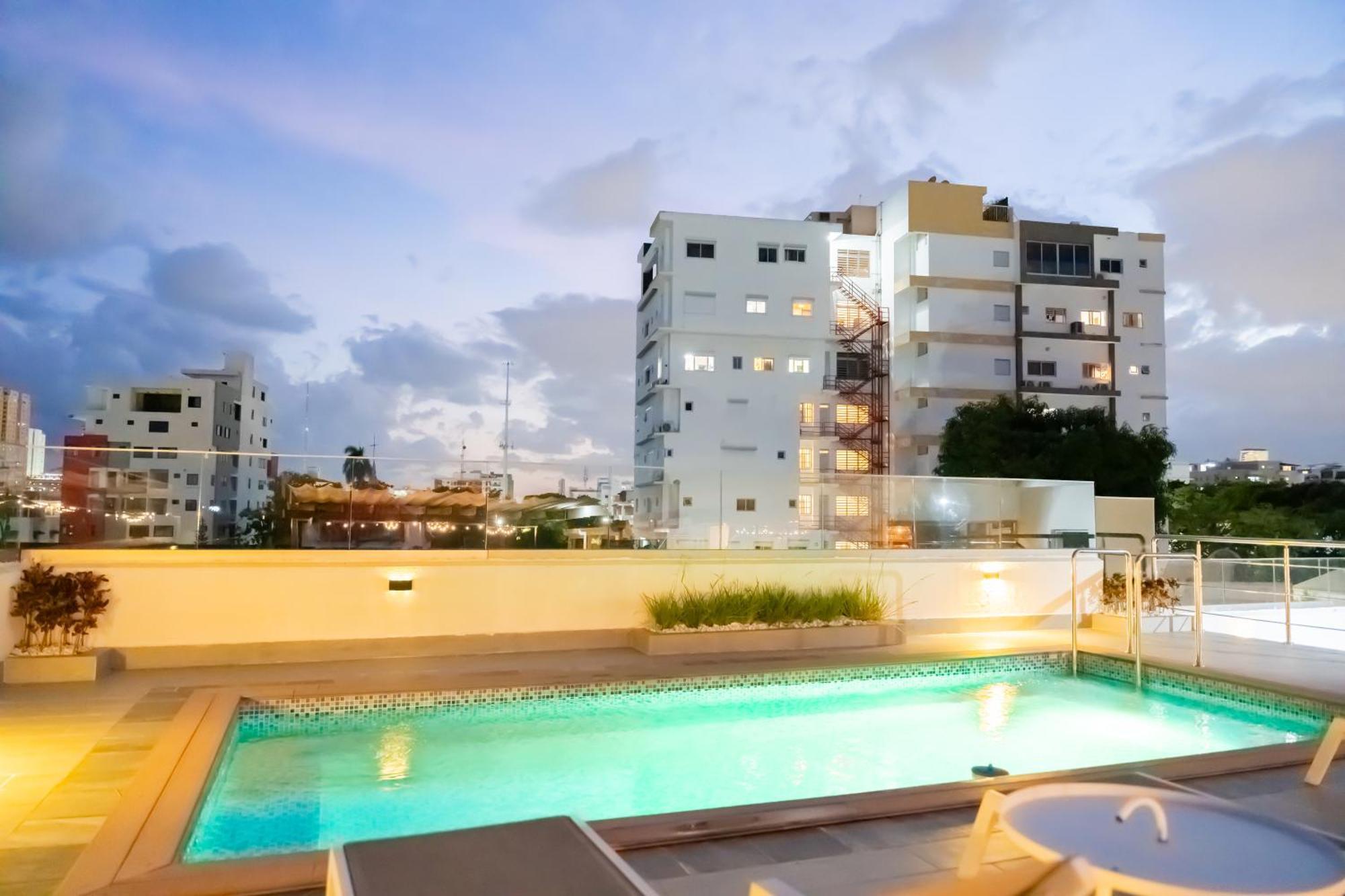 Hotel Stay Here Suites Santo Domingo Exteriör bild